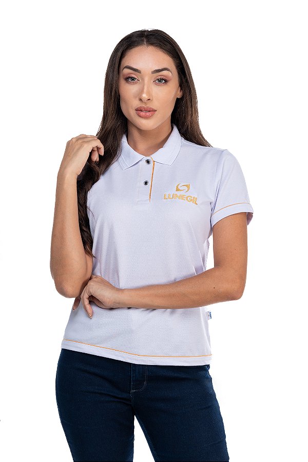 Polo com Viés Mangas e Barra