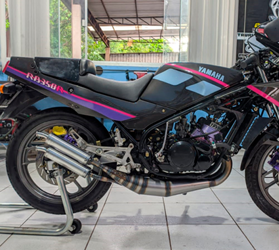 Escapamento Rd 350 (gran prix) GP em aço inox