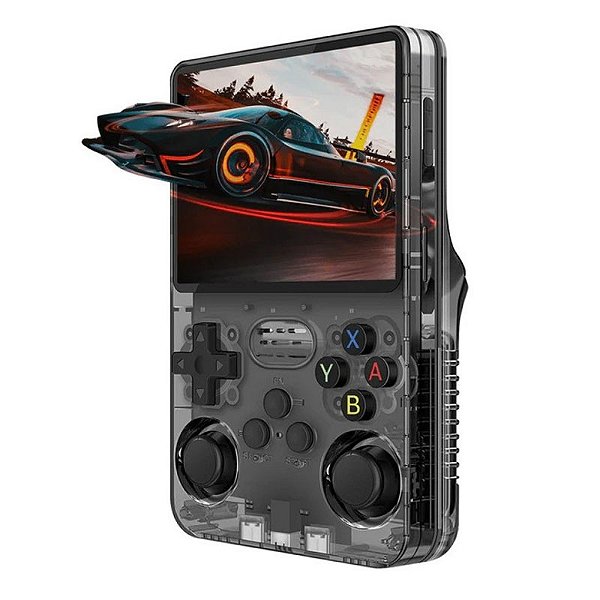 Console Mini Game com Tela Ips Para Jogos Retrô Portátil Emulador R36s Pro De 64g