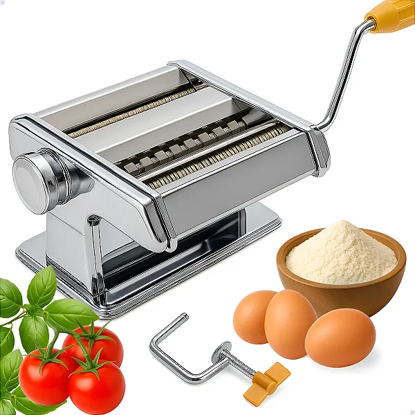 Maquina De Macarrão Manual Massa Lasanha Talharim Espaguete