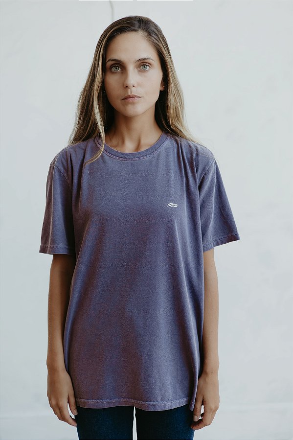 Camiseta Basic Roxa Estonada