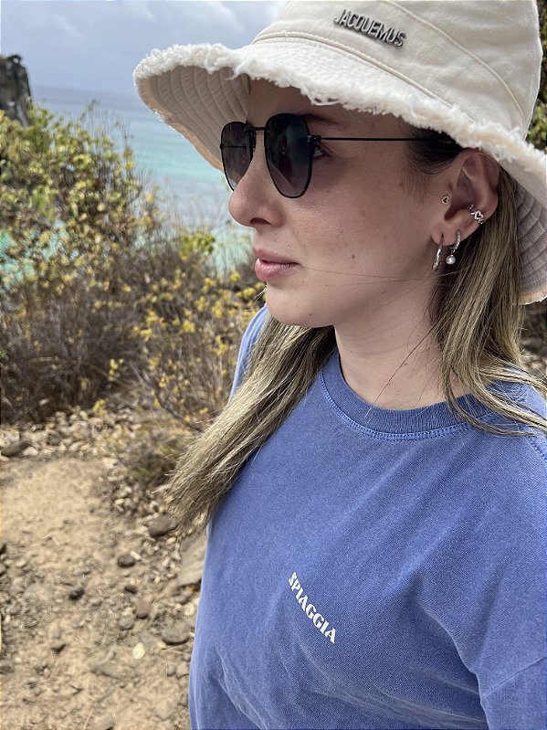 Camiseta Sirena Azul Estonada