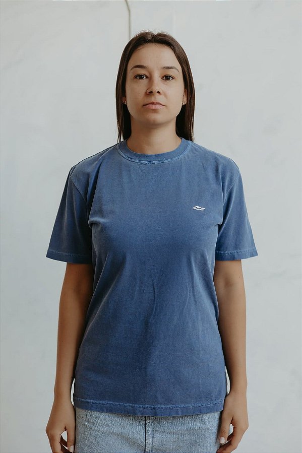 Camiseta Basic Azul Estonada