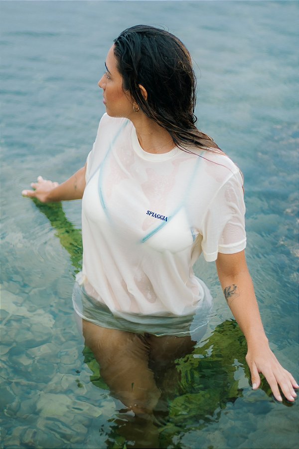 Camiseta Sirena Off White