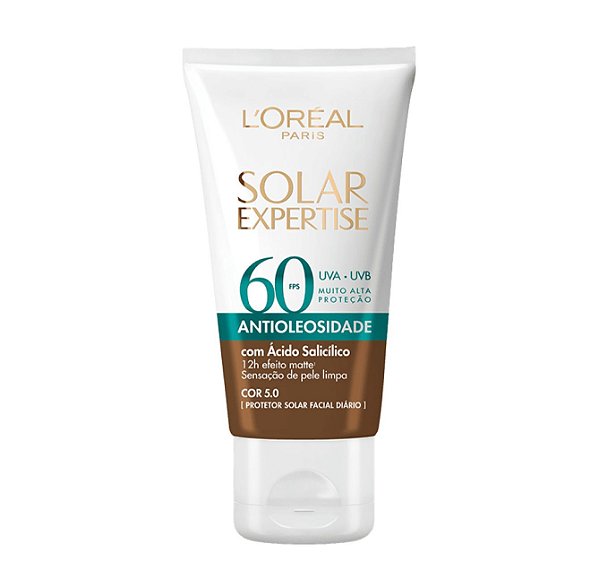 PROTETOR LOREAL EXPERTISE 60 ANTIOLEOSIDADE COR 5.0 PELE NEGRA