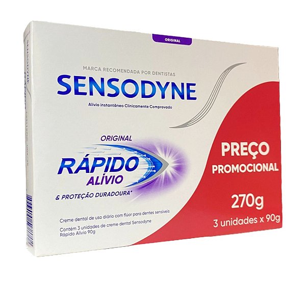 KIT SENSODYNE ALIVIO RAPIDO 3X90g