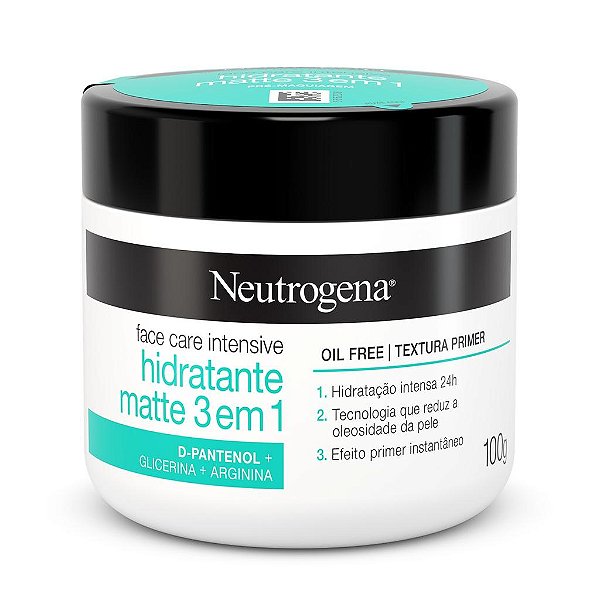 CREME HIDRATANTE FACIAL NEUTROGENA MATTE 3 EM 1 100G