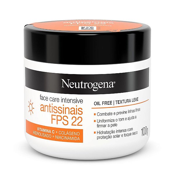 CREME FACIAL NEUTROGENA ANTISSINAIS FPS 22 100G