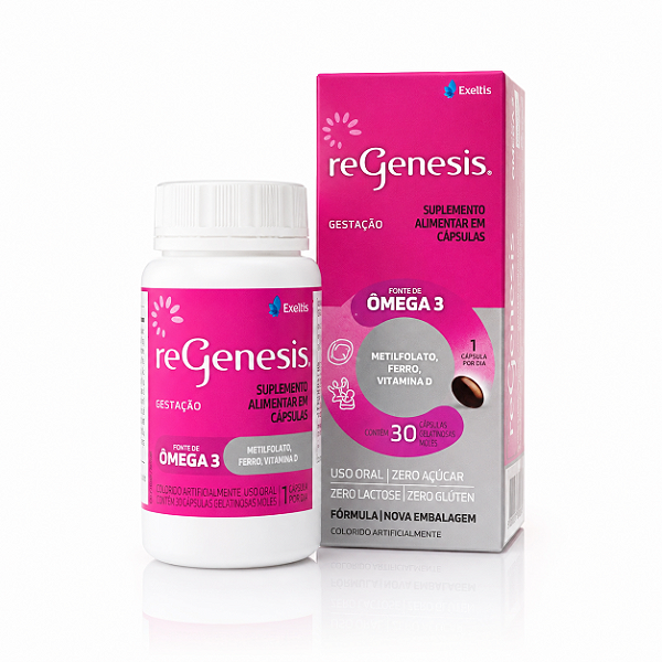 Suplemento Gestacional Regenesis 30 Cápsulas – Vitaminas e Minerais para Gestantes