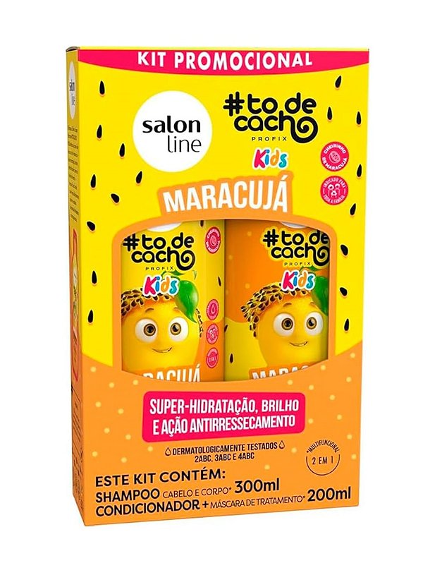 KIT SALON LINE #TODECACHO SHAMPOO 300ML+ COND 200ML MARACUJÁ