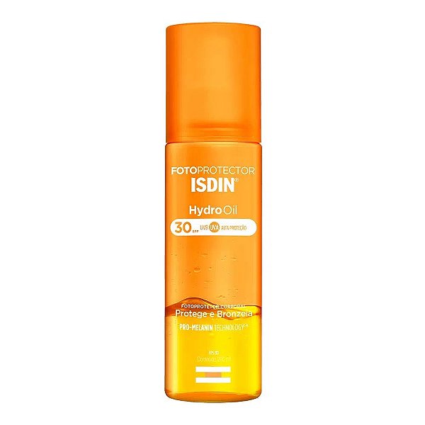 FOTOPROTETOR ISDIN HYDRO OIL 200ML BIFASICO BRONZE