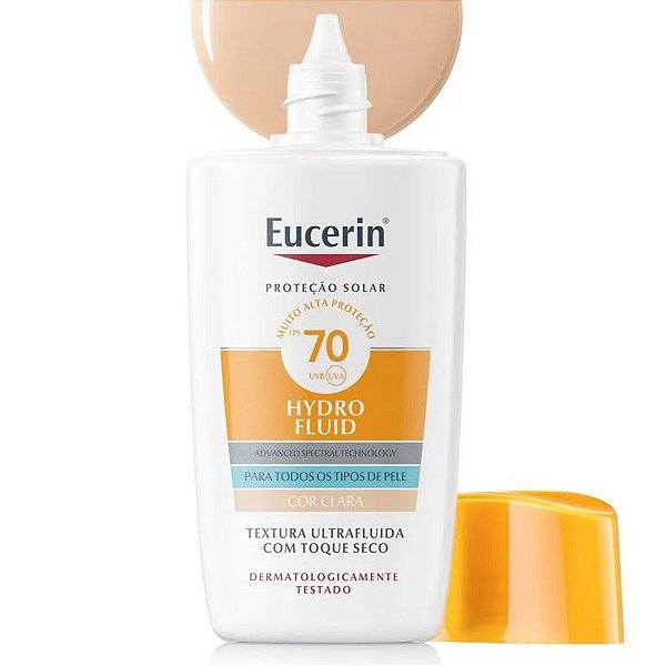PROTETOR SOLAR FACIAL EUCERIN HYDRO FLUID COR CLARA