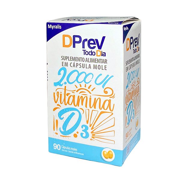VITAMINA D DPREV TODO DIA 2000UI 90 CAPSULAS