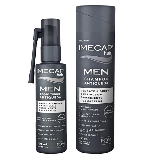 KIT IMECAP MEN SHAMPOO E TONICO ANTIQUEDA