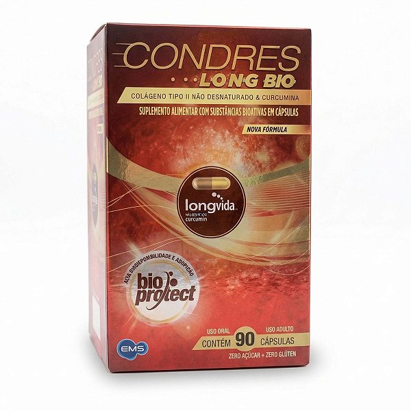 CONDRES LONG BIO 90 CAPSULAS - Colageno 40mg + Curcumina