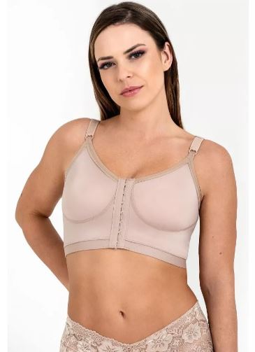 Sutiã Pós Cirúrgico Alta Compressão Base Reforçada New Form