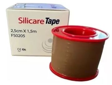 Fita De Silicone Adesiva Queloide Cicatriz Rolo 2,5cm X 1,5m