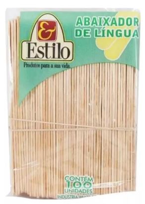 Palito Abaixador De Lingua / Espatula Depilação Estilo 100un