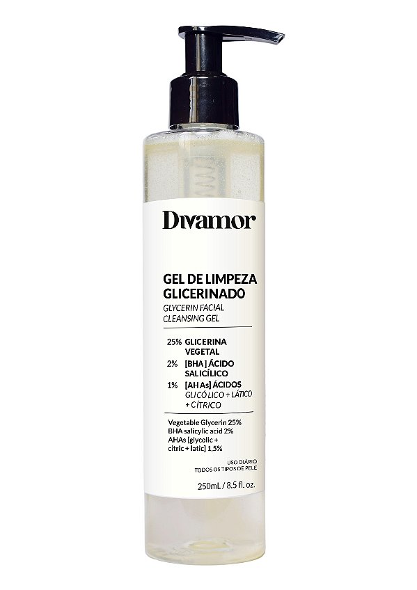 KIT 3 Géis de Limpeza Facial Glicerinado 25%