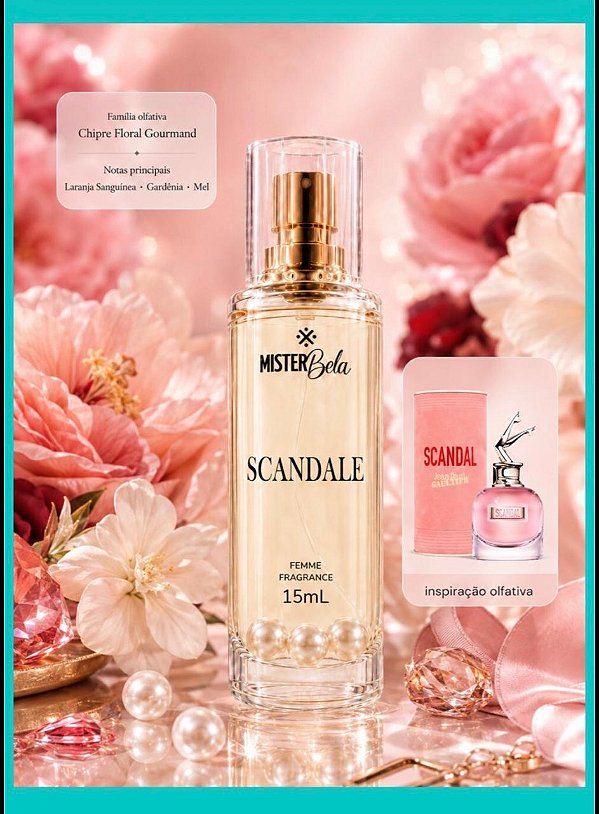 KIT com 3 Perfume Scandale 15mL + brinde
