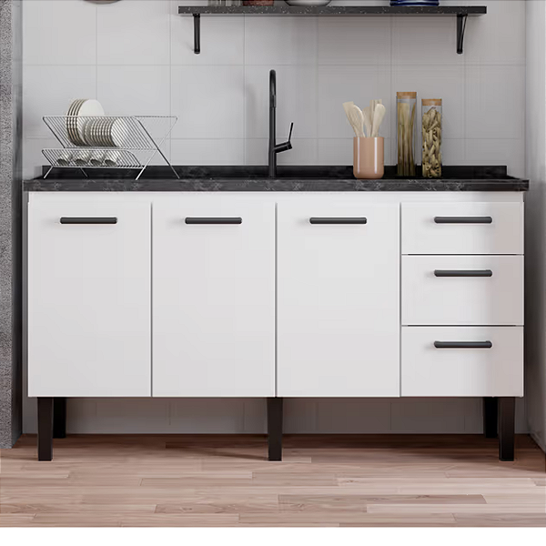 Balcão de Cozinha Aço 1,50