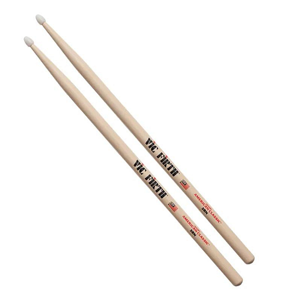 Baqueta Vic Firth 5BN Ponta de Nylon American Classic