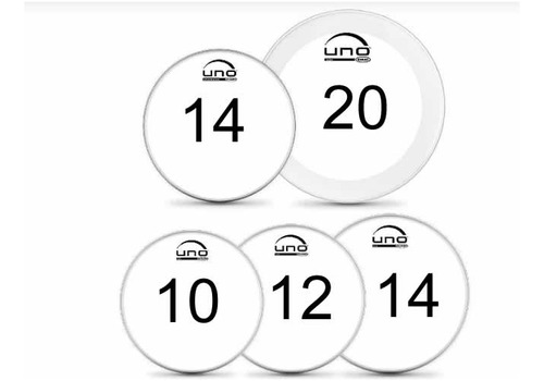 Kit Peles Uno By Evans Fusion Pack 10 / 12 / 14 / 14 / 20