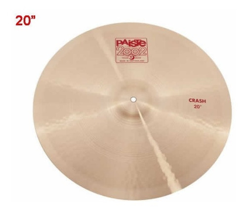 Prato De Bateria Paiste 2002 Crash 20