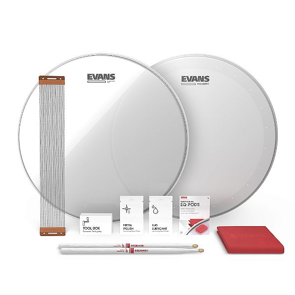 Kit Snare Especial Tune Up Evans HD Dry ESTUK-14HDD-1