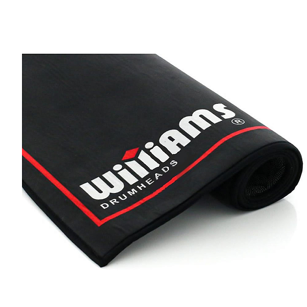 Tapete De Bateria Williams Antiderrapante 2m X 1,60m - Preto