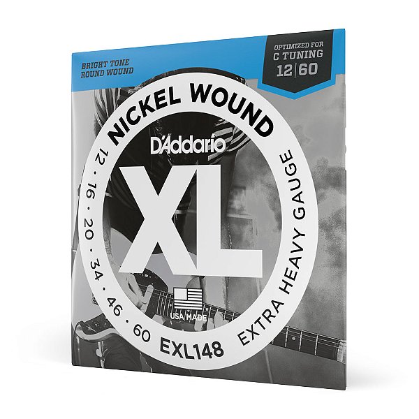 Encordoamento Guitarra 12-60 D Addario XL Nickel EXL148 [F035]