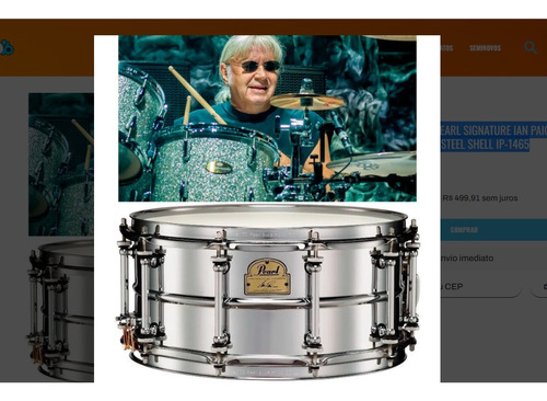 Caixa Pearl Signature Ian Paice 14x6,5