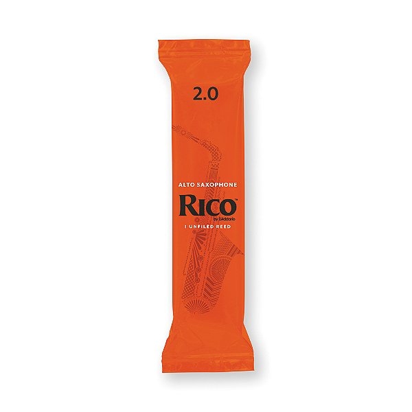 Palheta Sax Alto 2 (Unidade) DAddario Rico 50/RJA0120-B50
