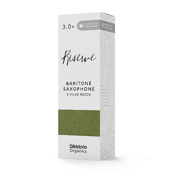Palheta Sax Barítono 3.0 (5 Unid) DAddario Organic Reserve