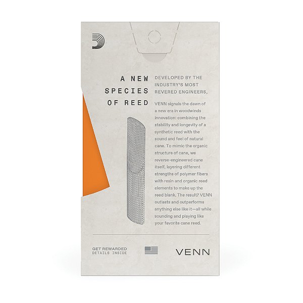 Palheta Sax Tenor 2.5 (Unidade) D Addario Venn VTS0125G2