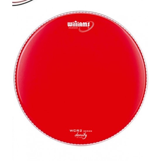 Pele de Bateria Williams Density Porosa 14" Vermelha