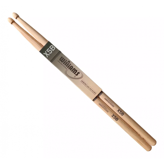 Baqueta Williams 5b Alongada X5b em Hickory Americano