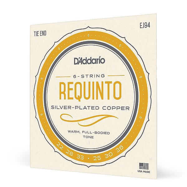 Encordoamento Requinto D Addario Silver Plated Copper EJ94 [F035]