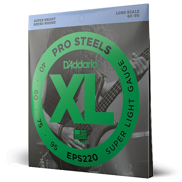 Encordoamento Baixo 4C 40-95 D Addario XL Pro Steels EPS220 [F035]