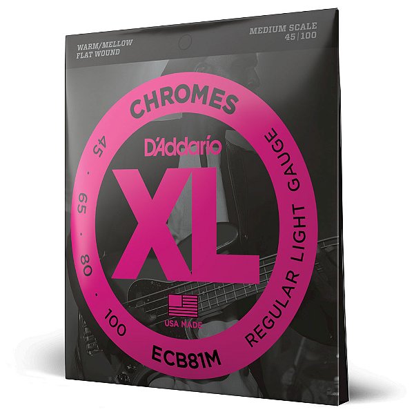 Encordoamento Baixo 4C 45-100 D Addario XL Chromes ECB81M [F035]