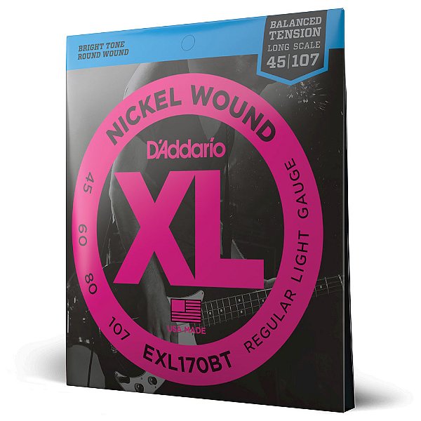 Encordoamento Baixo 4C 45-107 D Addario XL Nickel EXL170BT [F035]