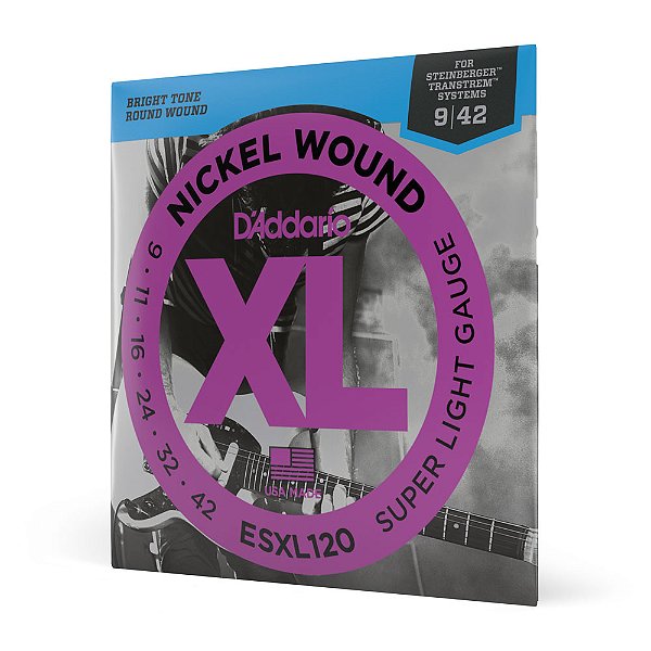 Encordoamento Guitarra 09-42 D Addario XL Nickel ESXL120