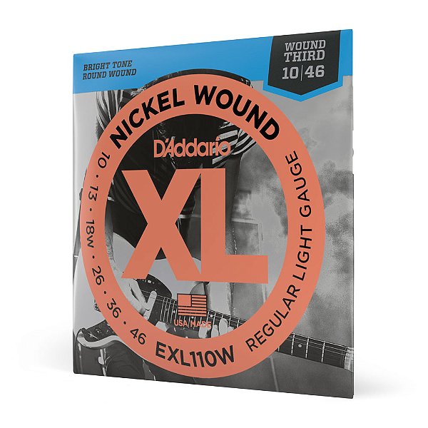 Encordoamento Guitarra 10-46 D Addario XL Nickel EXL110W [F035]