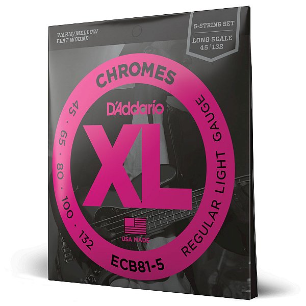 Encordoamento Baixo 5C 45-132 D Addario XL Chromes ECB81-5 [F035]
