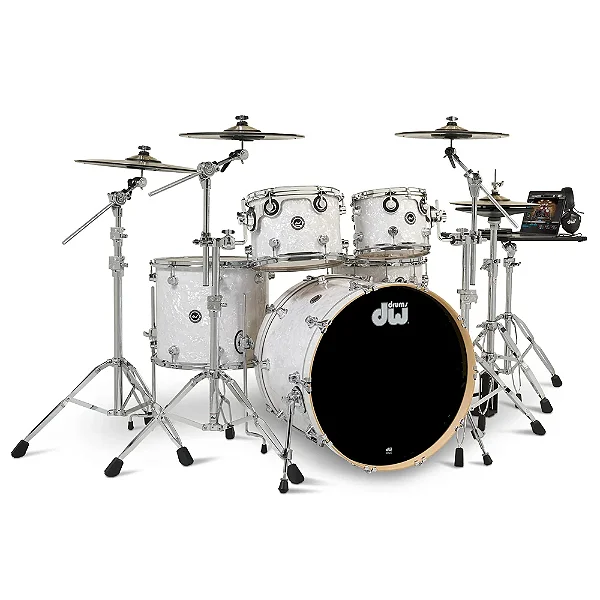 Bateria DW Performance Series  4 peças Shell Pack - White Marinte