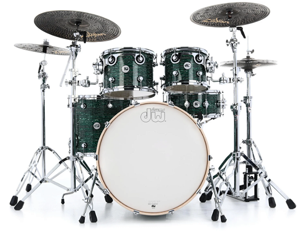 Bateria Dw Design 5 peças cor Strata Green - Shell Pack - Com Caixa
