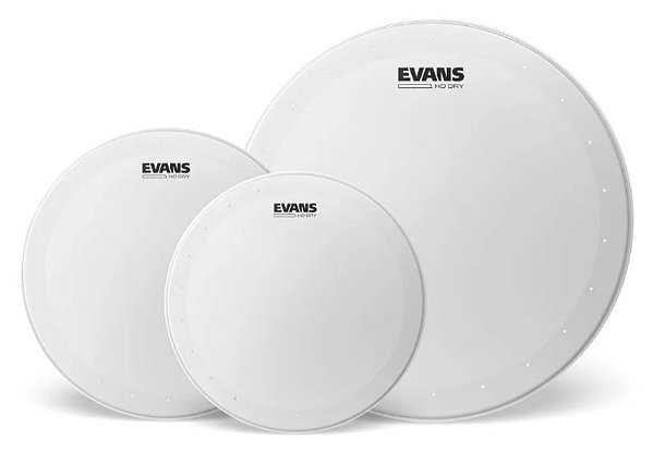 Kit de Peles Evans Hd Dry - 10" / 12" / 16" - Porosa