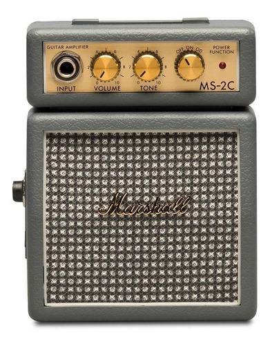Amplificador Marshall Micro Amp Ms-2 Transistor Para Guitarra De 1w Cor Cinza-escuro