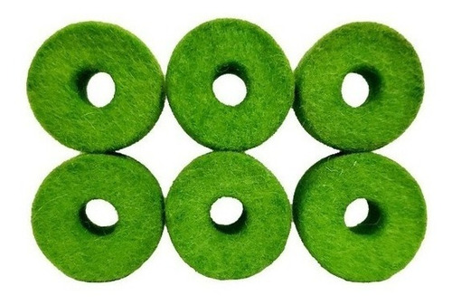 Feltro Para Estante De Prato Verde Kit Com 6 Unidades