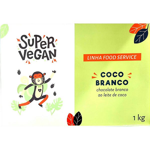 Chocolate Branco ao Leite de Coco Super Vegan 1kg - Vegano